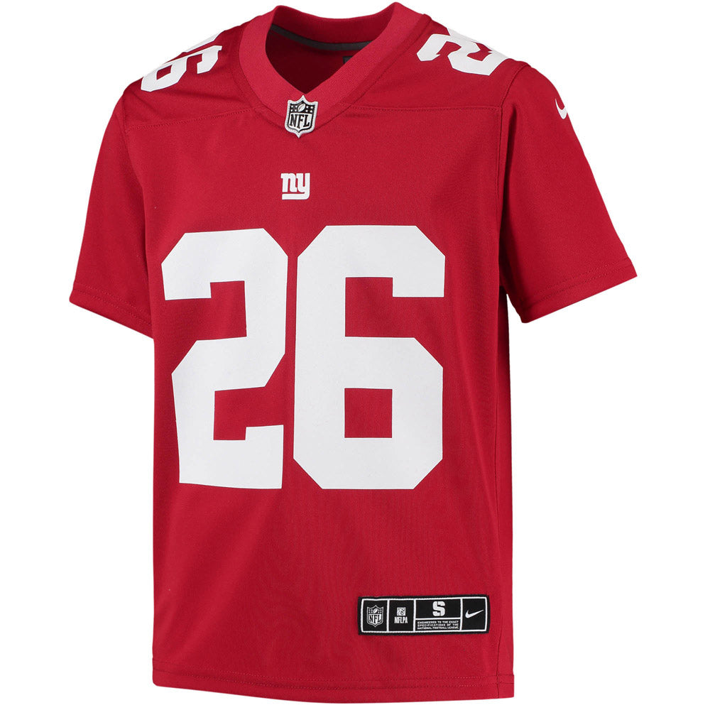 Youth New York Giants Saquon Barkley Inverted Team Game Jersey Red
