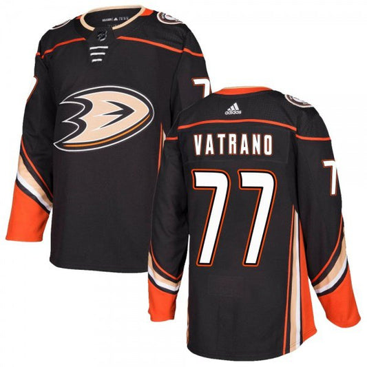 Anaheim Ducks #77 Frank Vatrano Black Home Authentic Stitched Hockey Jersey
