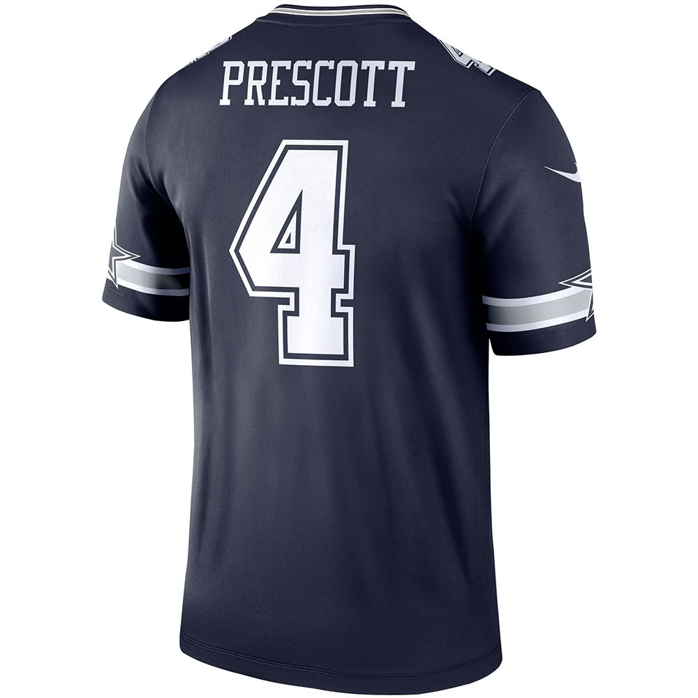 Men's Dallas Cowboys Dak Prescott Legend Player Jersey Navy