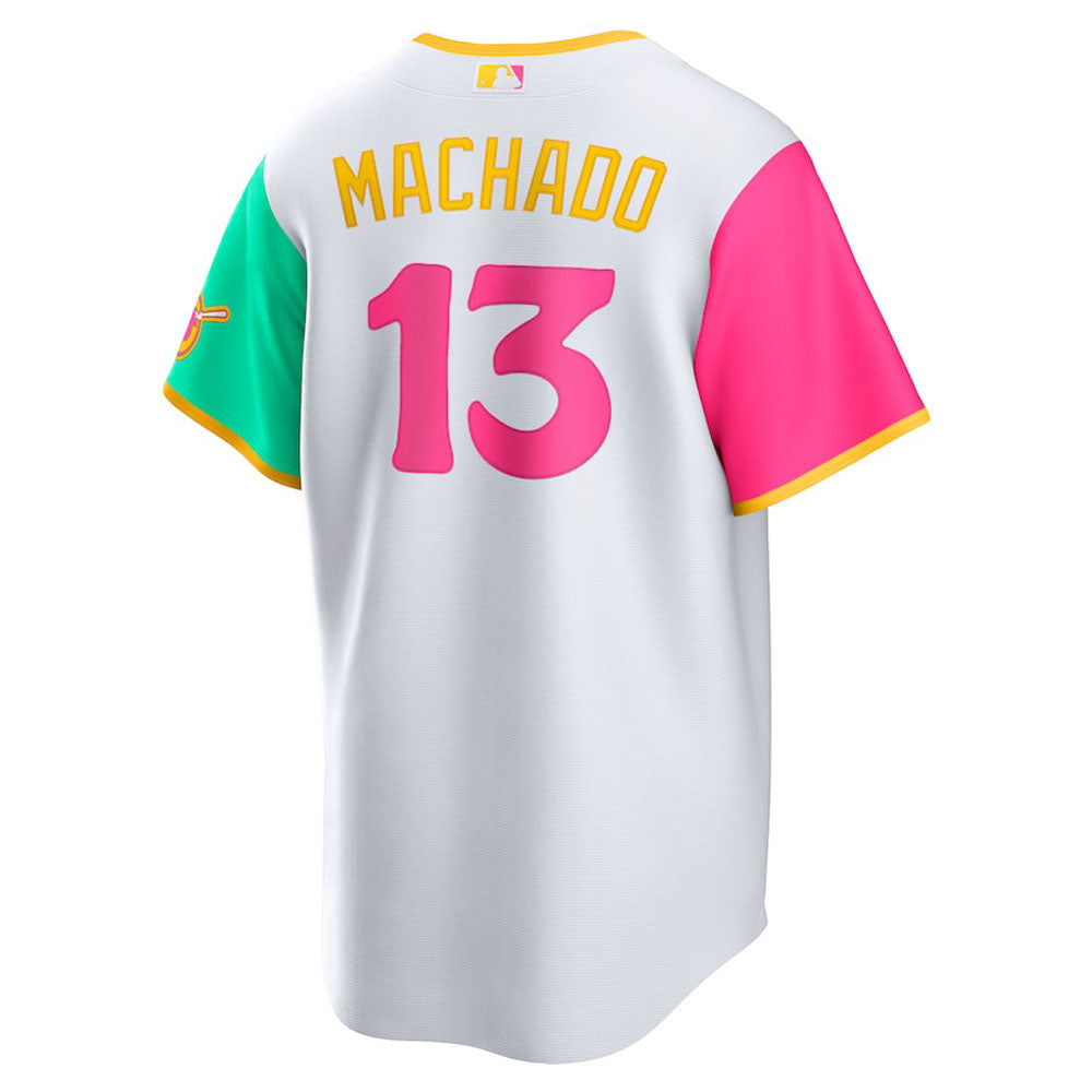 Men's San Diego Padres Manny Machado City Connect Replica Jersey - White