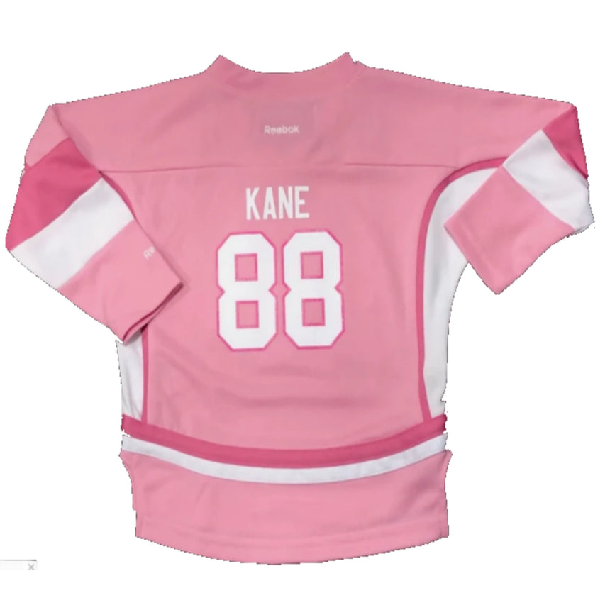 Chicago Blackhawks CHILD Patrick Kane PINK Replica Player Jersey