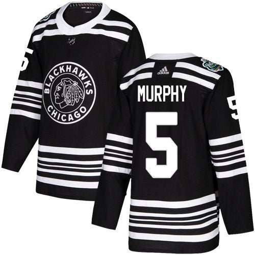 Chicago Blackhawks #5 Connor Murphy Authentic Black Jersey