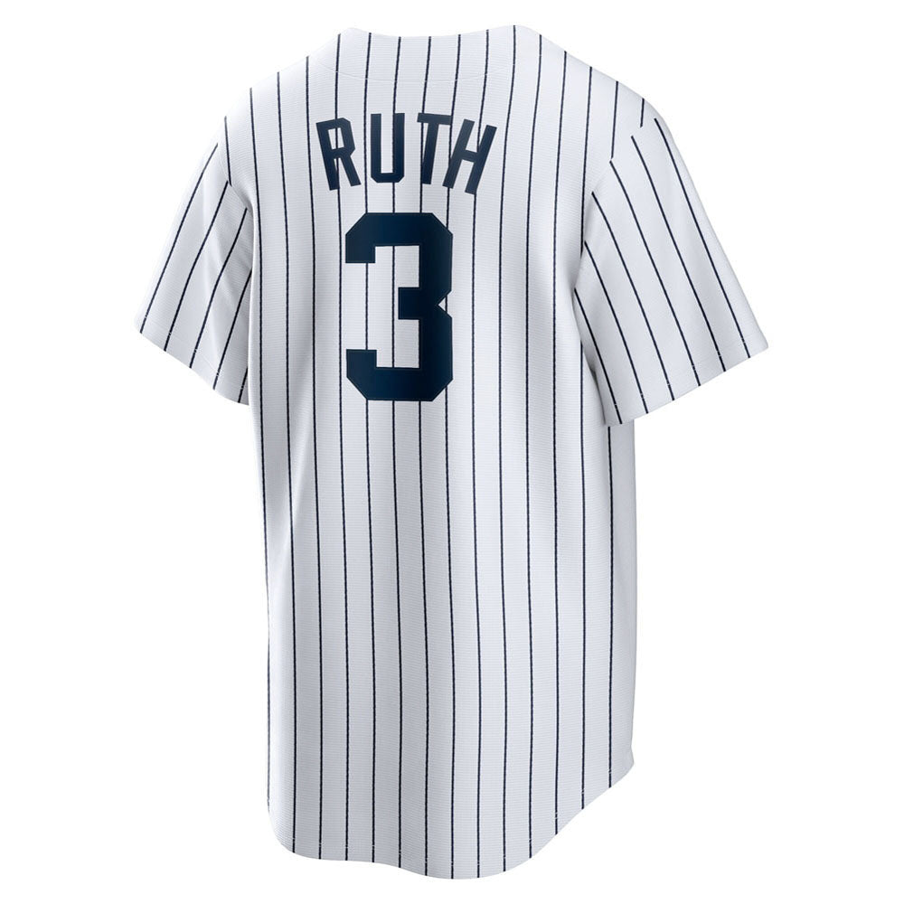Men's New York Yankees Babe Ruth Home Cooperstown Collection Player Jersey - White
